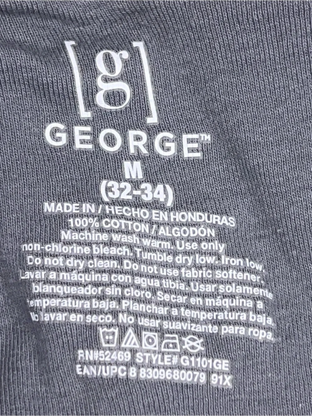 Lot Of 3 Medium Mens Underwear Blue Grey Boxer Brief Hanes George